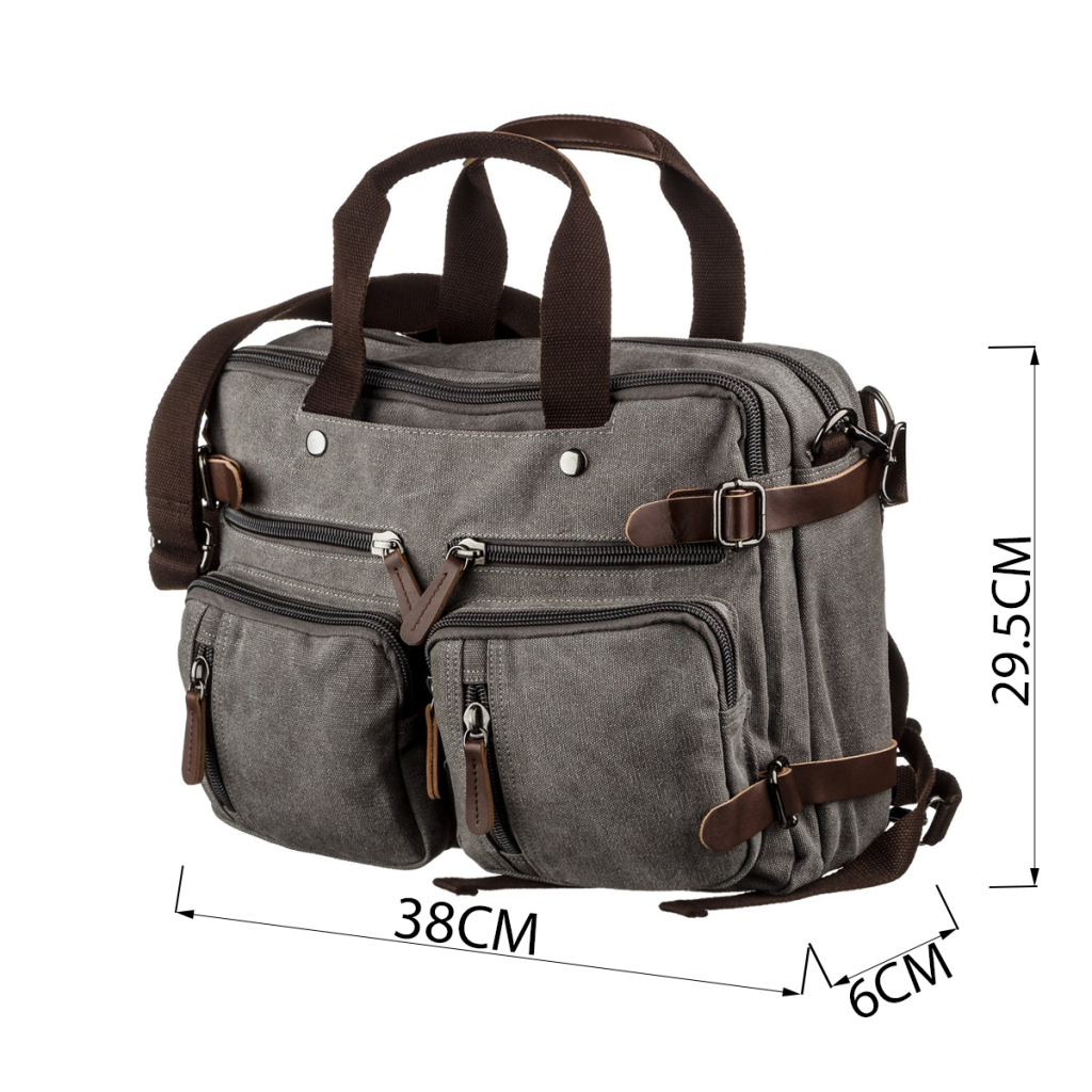 Сумка Vintage Трансофрмер текстильна Сіра (20145) - зображення 4