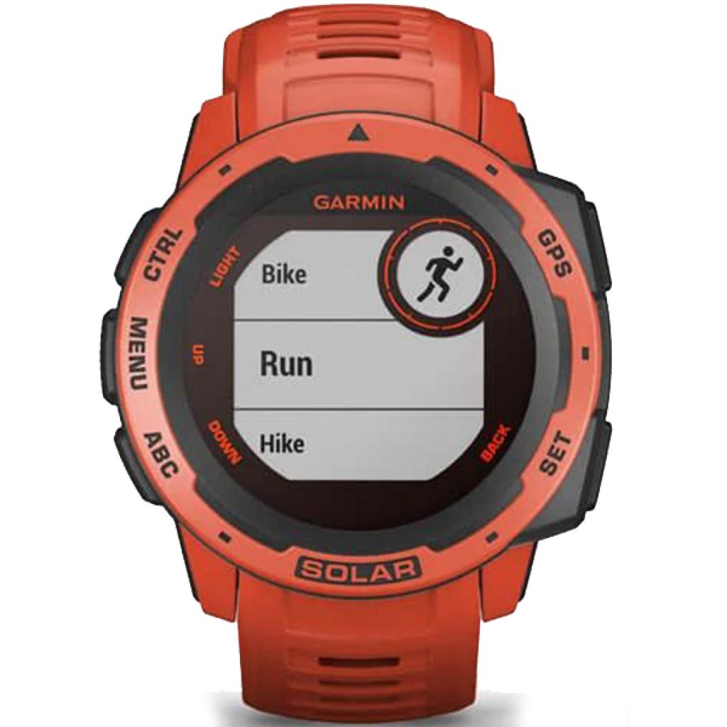 Смарт-годинник Garmin Instinct Solar, Flame Red (010-02293-20) - зображення 7