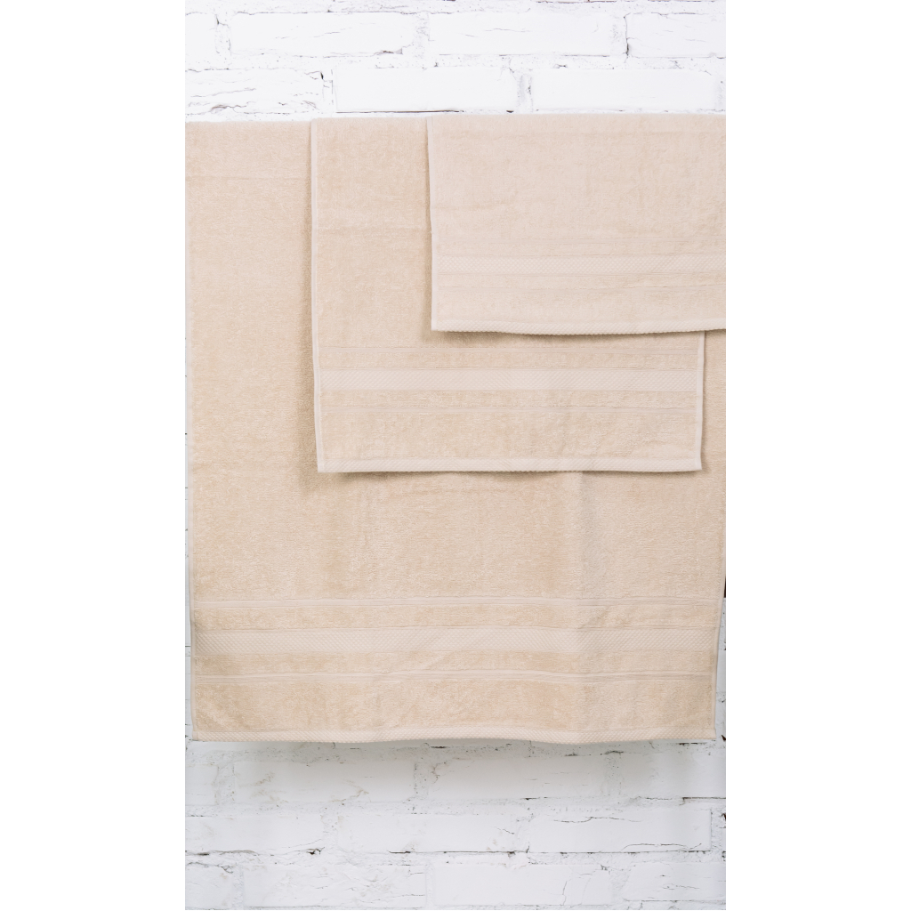 Рушник MirSon набір банних №5084 Elite SoftNess Beige 50х90, 70х140, 100х1 (2200003182903) - зображення 3