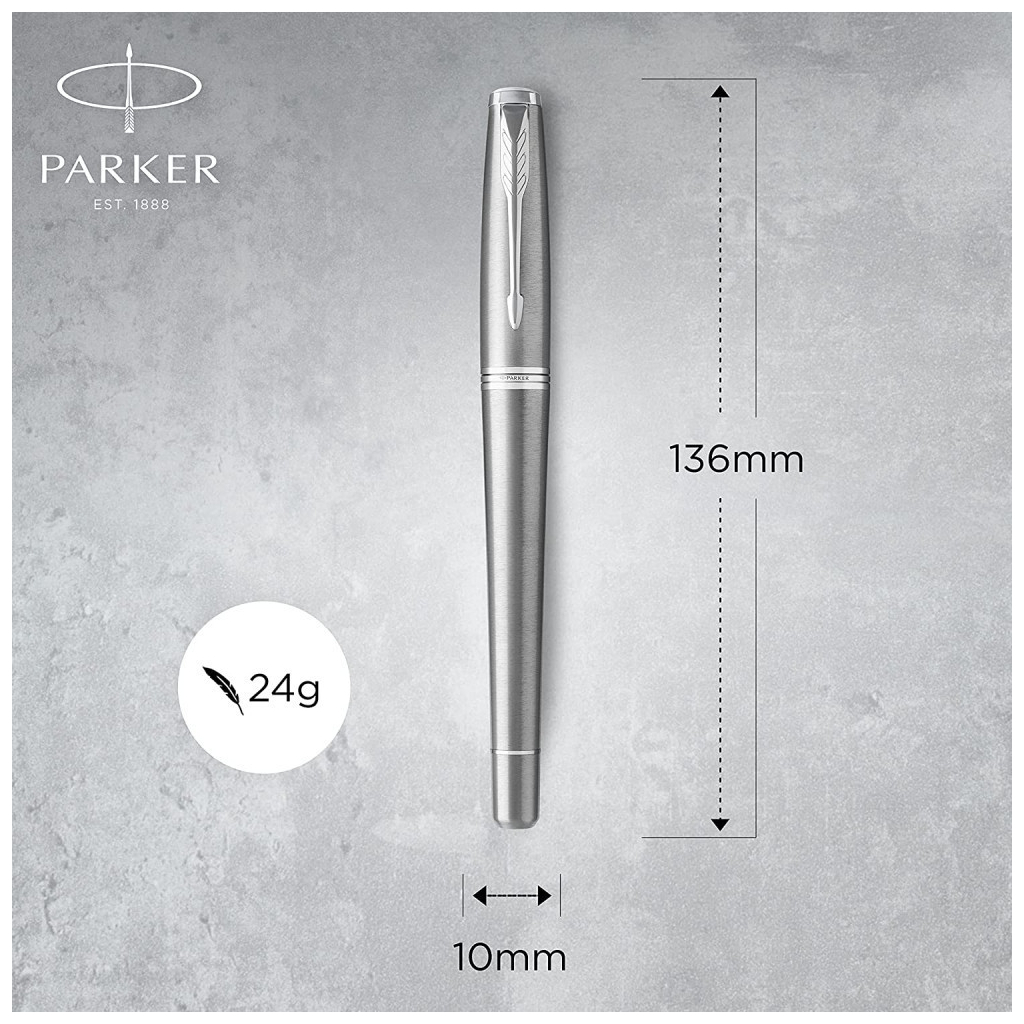 Ручка пір'яна Parker URBAN 17 Metro Metallic CT FP M (30 312) - изображение 6