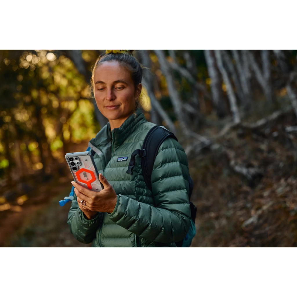 Чохол до мобільного телефона UAG Samsung Galaxy S25 Ultra Pathfinder Clear with Magnet Bundle Active Lava Lanyard (2144831BV02) - зображення 5