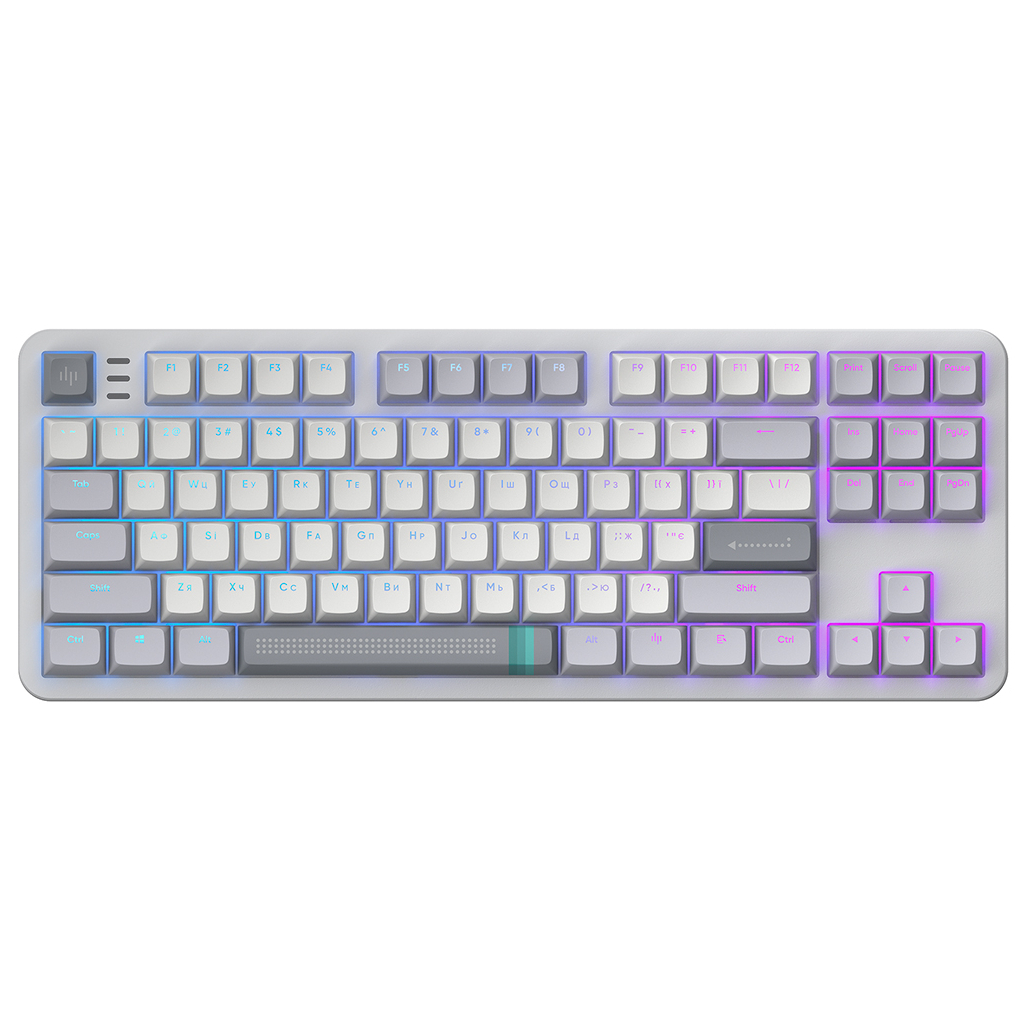 Клавіатура Dark Project ALU87 Daylight ABS RGB Mech G3MS Zircon White/Grey (DPKB_DAYLIGHT_87_ANSI_UA) - зображення 2
