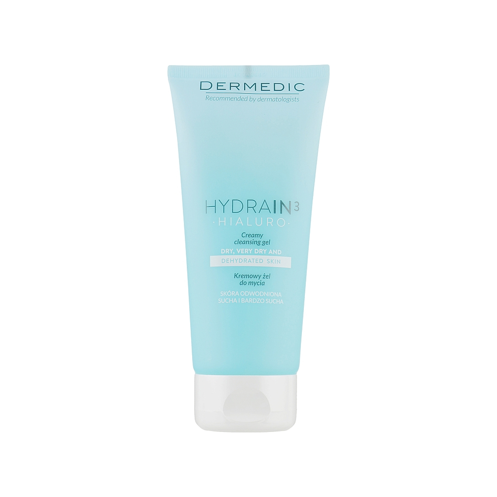 Гель для вмивання Dermedic Hydrain 3 Hialuro Creamy Cleansing Gel 200 мл (5901643170691) - зображення 1