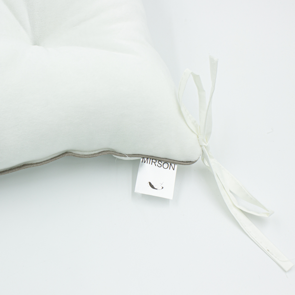 Подушка на стілець MirSon 28-0001 White Velvet 40х40 см (2200006185864) - зображення 2