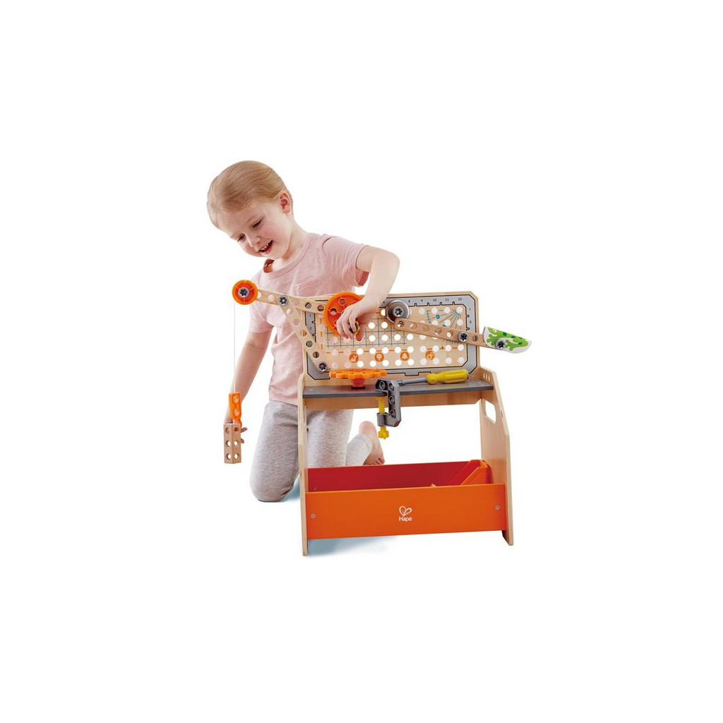 Конструктор Hape Junior Inventor Науковий верстак настільний 58 деталей (E3028) - зображення 3