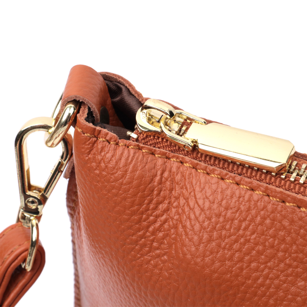 Сумка Vintage З натуральної шкіри Руда (22645) - зображення 7