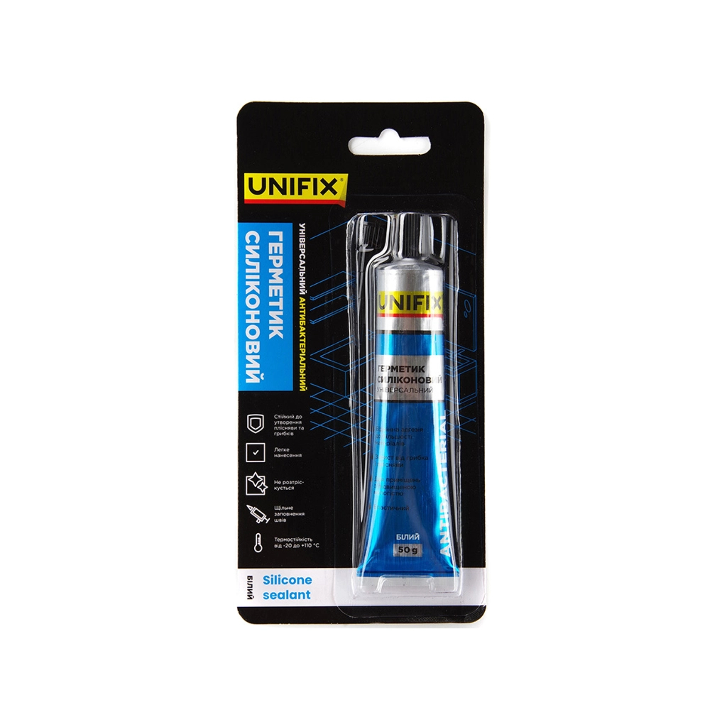 Герметик автомобільний Unifix універсальний (білий) тюбик 50 мл - зображення 1