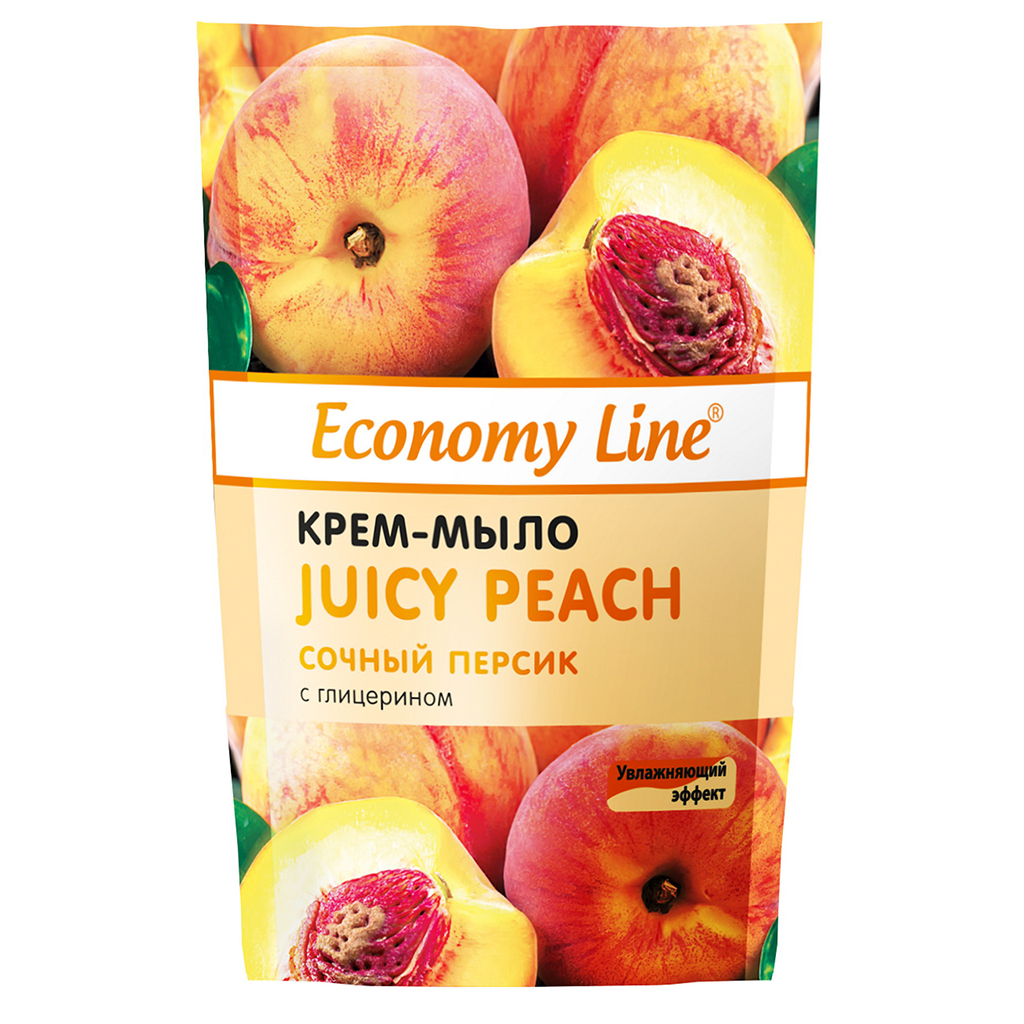 Рідке мило Sama Economy Line Соковитий персик з гліцерином 460 г (4820270630525) - зображення 1