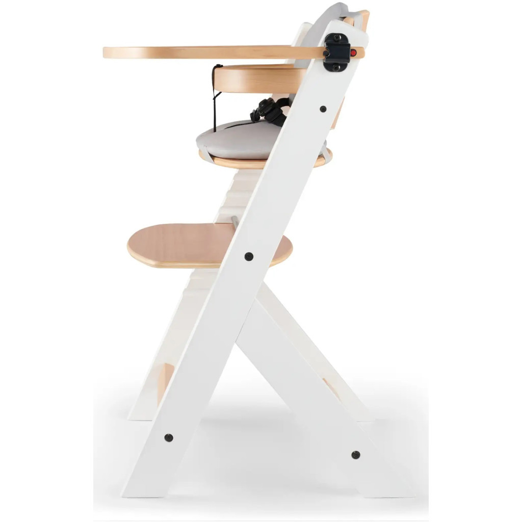 Стілець для годування Kinderkraft Enock White Wood з подушкою (5902533917242) - зображення 4