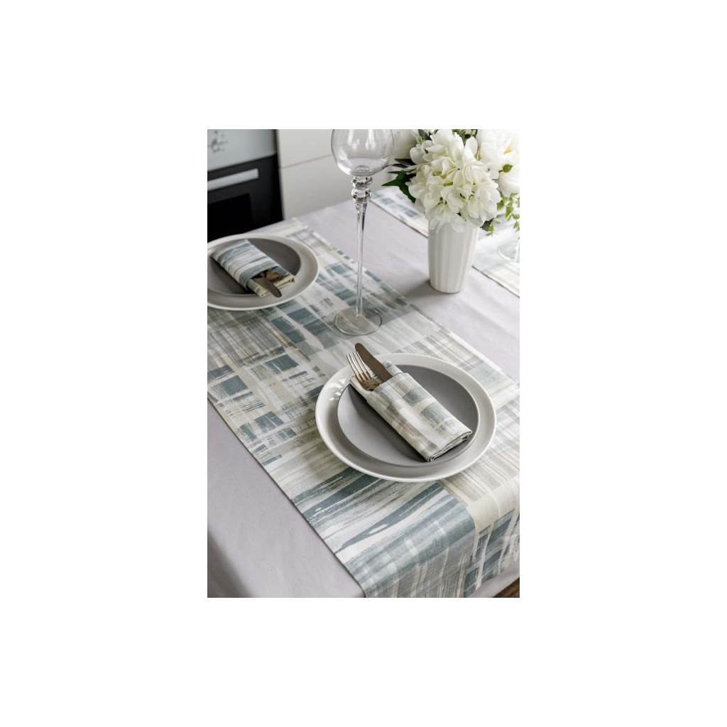 Доріжка на стіл Прованс Клітина 140х40 см (4823093449800) - зображення 4