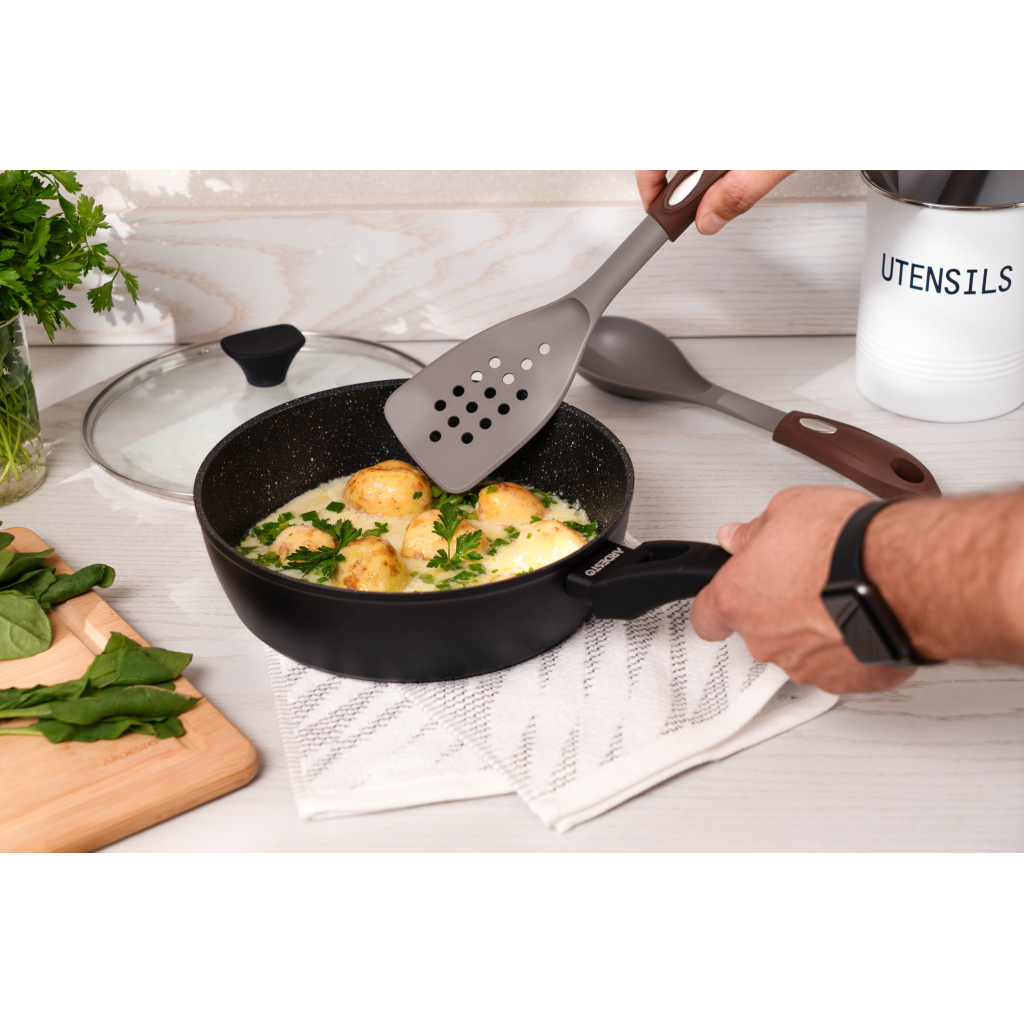 Сковорода Ardesto Gemini Livorno, 26см, алюміній, чорний (AR1226A) - зображення 7