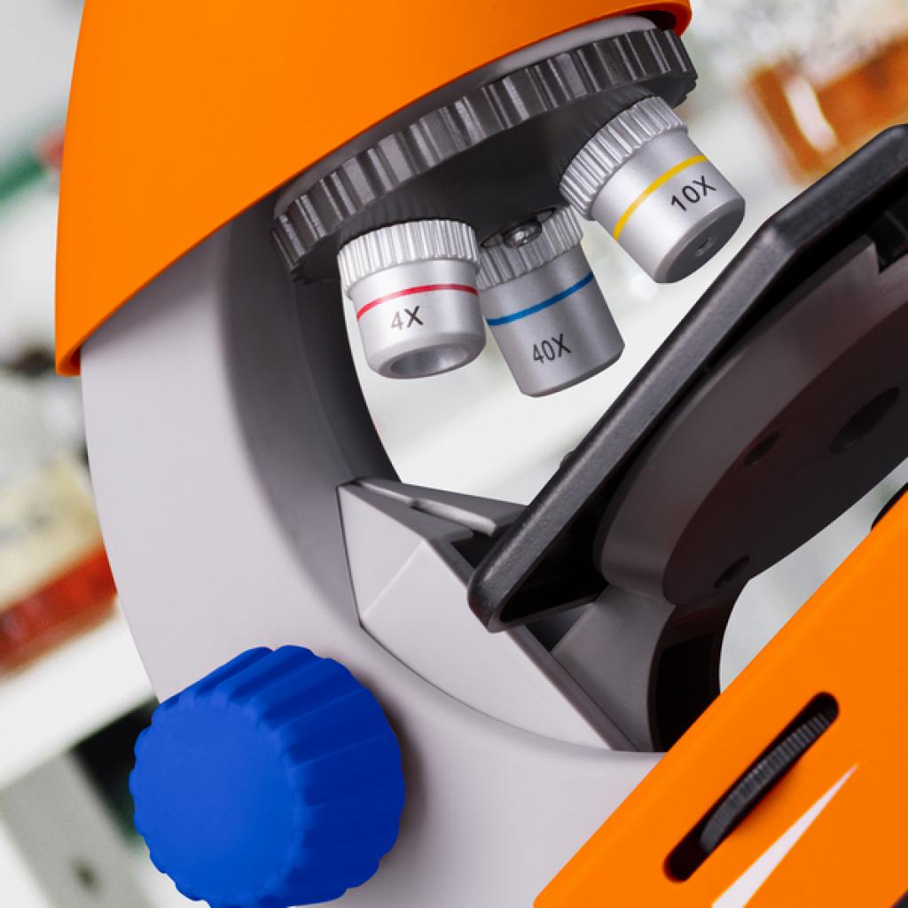 Мікроскоп Bresser Junior 40x-640x Orange Base (926812) - зображення 3