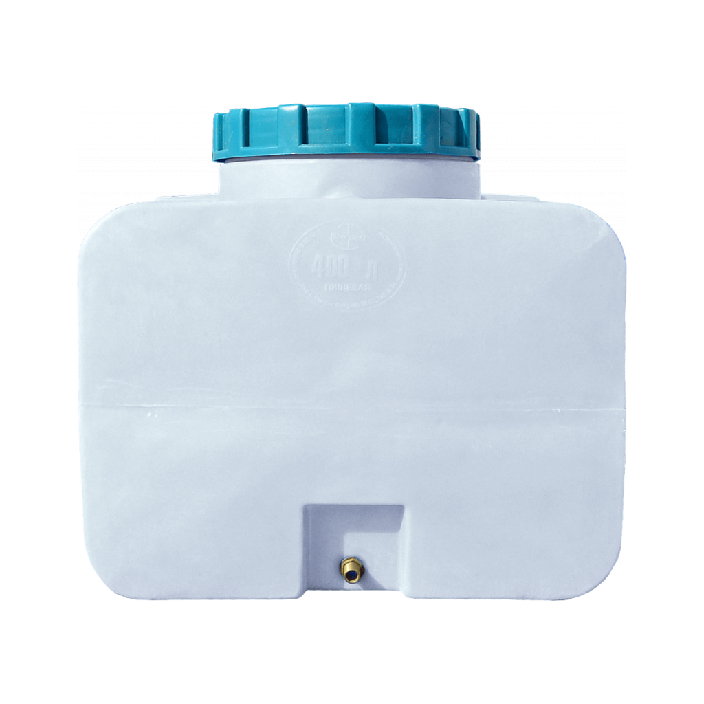 Ємність для води Пласт Бак квадратна харчова 400 л прямокутна біла (824) - зображення 2