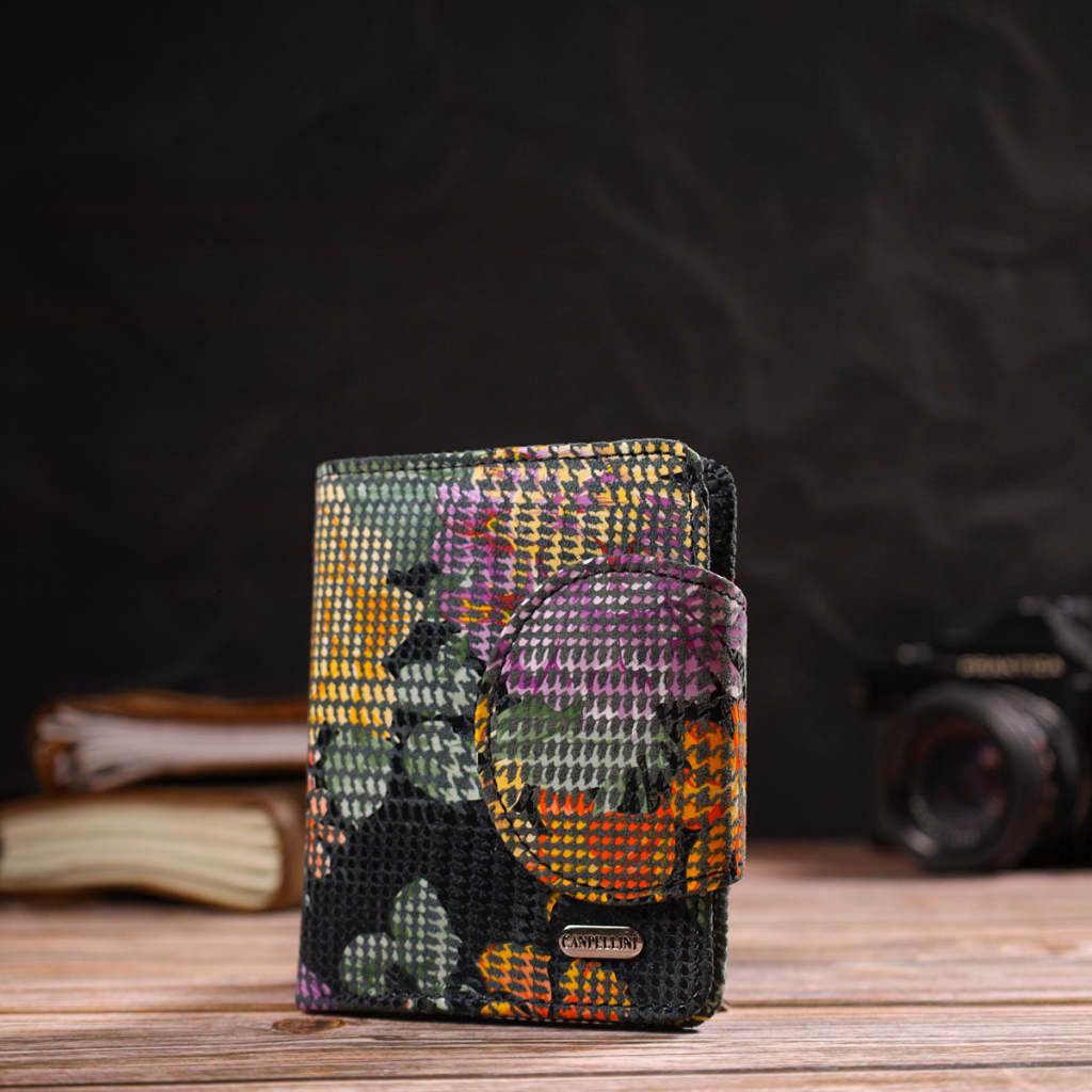 Портмоне Canpellini З натуральної шкіри Різнобарвне (21804) - зображення 8