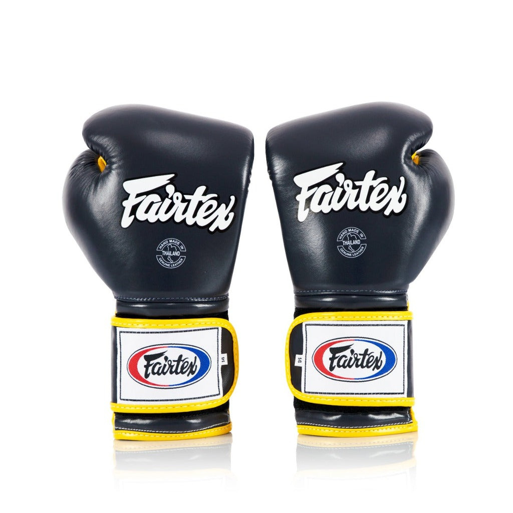 Боксерські рукавички Fairtex BGV9 Mexican Blue/Yellow 16 унцій (бинти в комплекті) (BGV9_Mexican_16oz_Blue/Y) - зображення 3