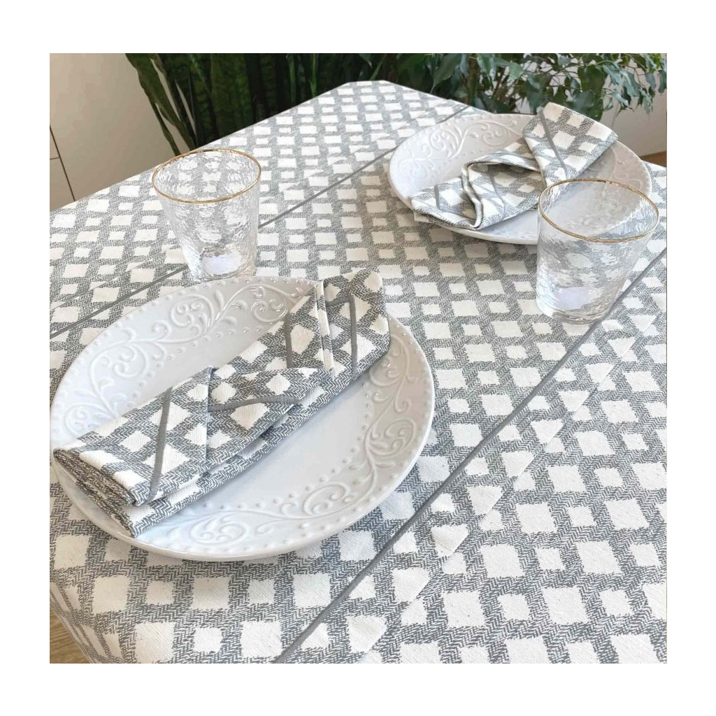 Скатертина Прованс Avantime Лофт Сірий 220х132 см (17295) - зображення 4