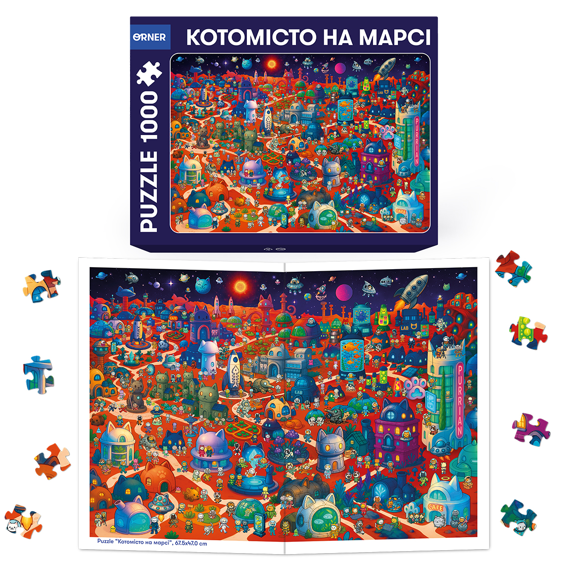 Пазл Orner Котомісто на Марсі 1000 елементів - зображення 2