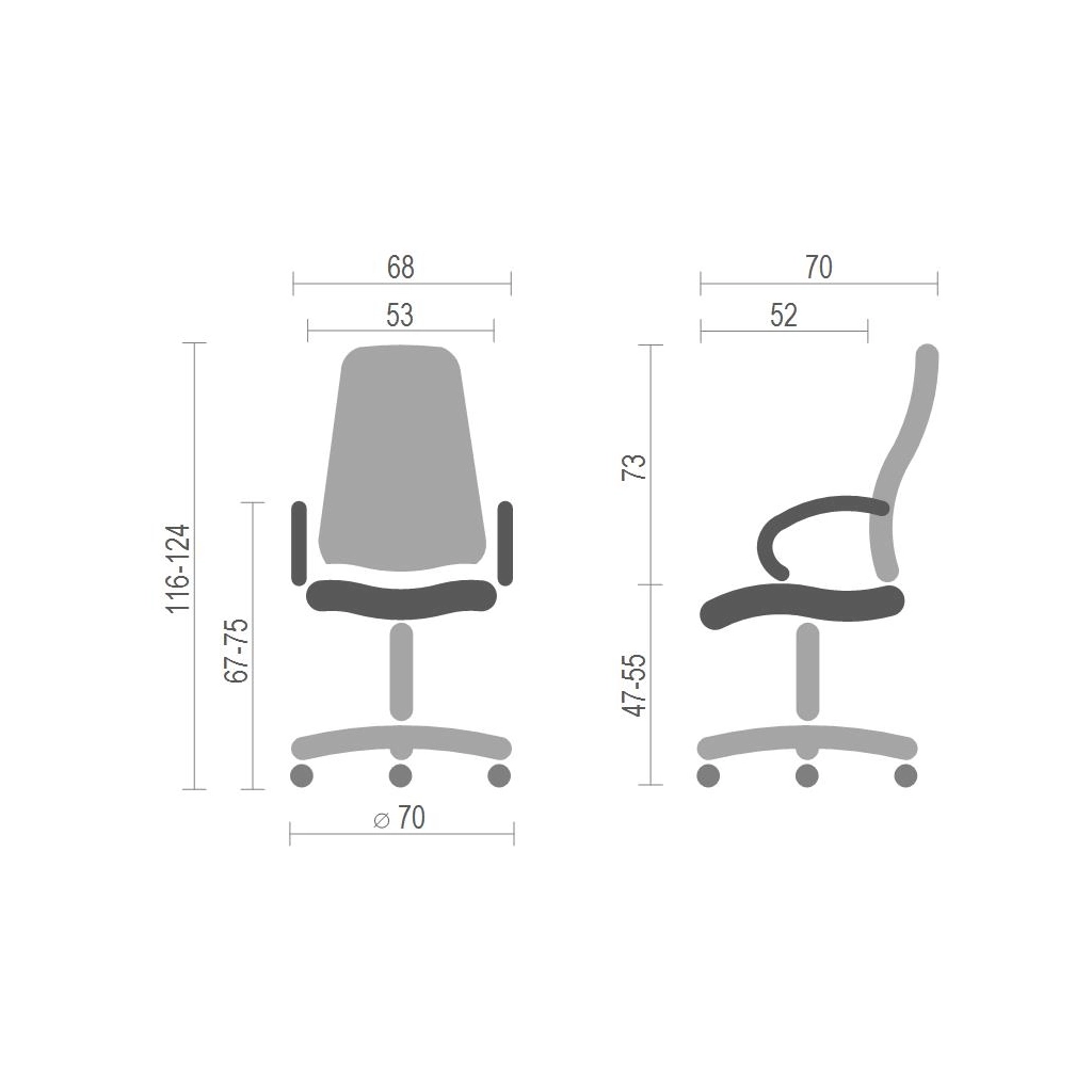 Офісне крісло Richman Конгрес Хром M-2 Широкий (Anyfix Wide) Білий (R00000049674) - зображення 8