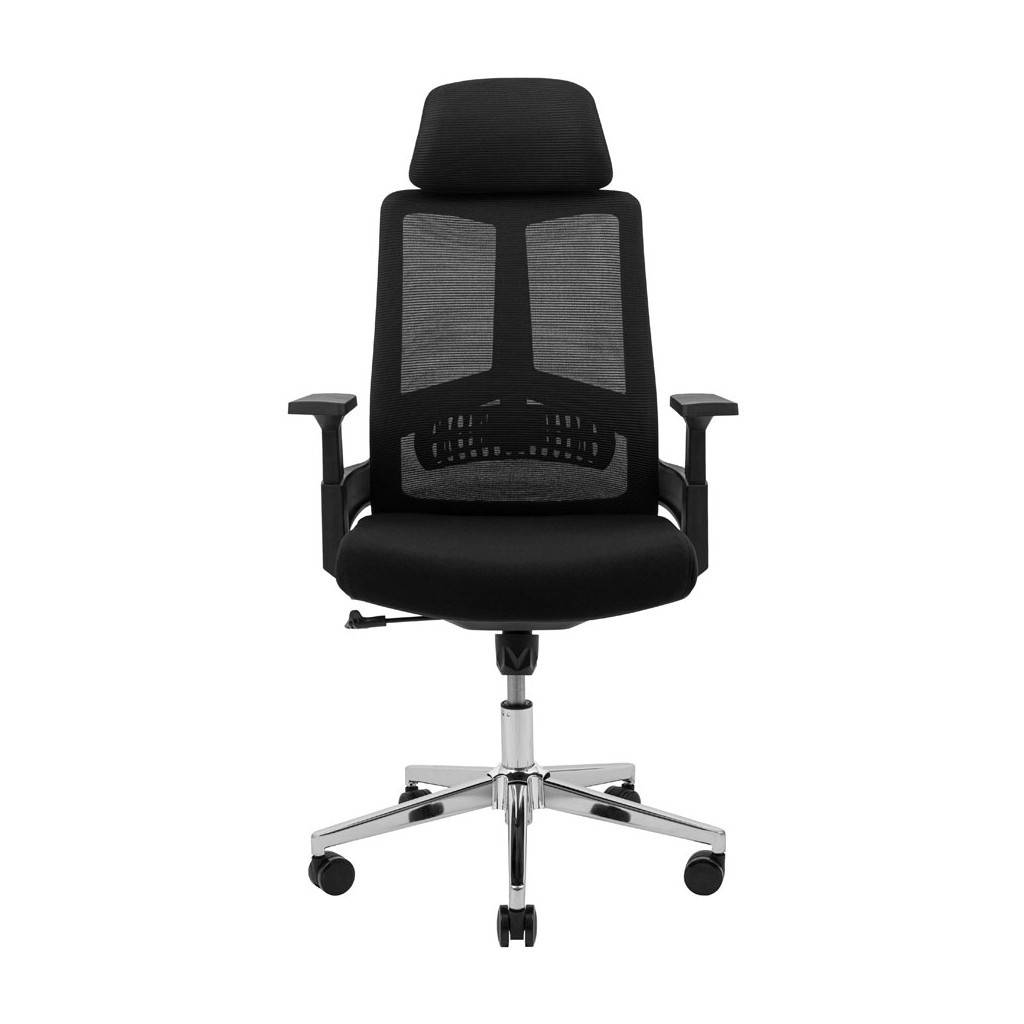 Офісне крісло Richman Токен Хром M-1 (Tilt) Сітка чорна (ADD0003212) - зображення 2