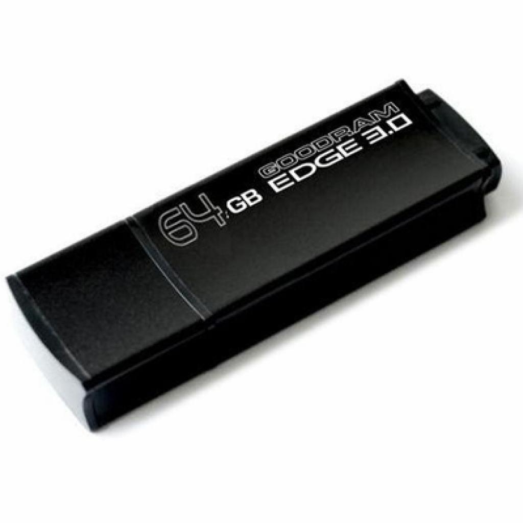 USB флеш накопичувач Goodram 64Gb Edge black USB 3.0 (PD64GH3GREGKR9) - зображення 1