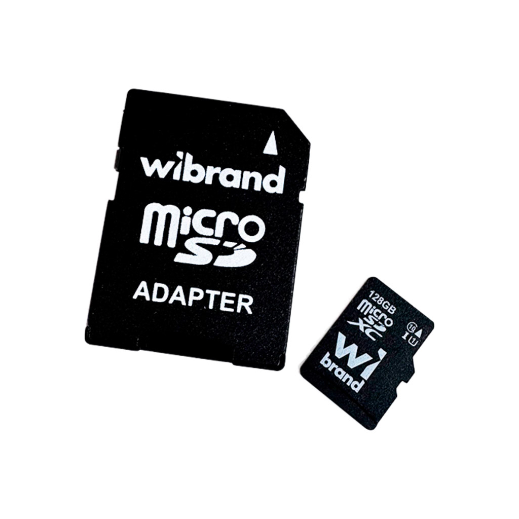Карта пам'яті Wibrand 128GB microSD class 10 (WICDHU1/128GB-A) - зображення 1
