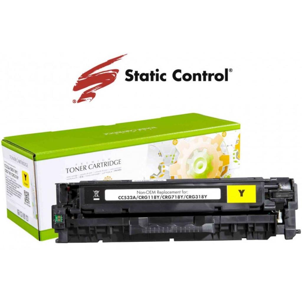 Картридж Static Control HP CLJ CC532A (304A) 2.8k yellow (002-01-RC532A) - изображение 1