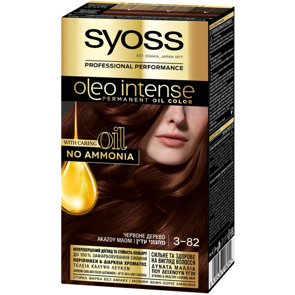 Фарба для волосся Syoss Oleo Intense 3-82 Червоне дерево 115 мл (8410436218054) - зображення 1
