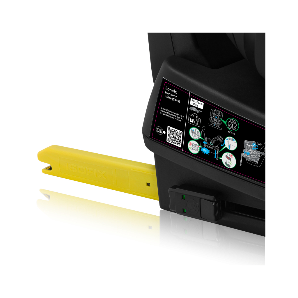 Автокрісло Lionelo Harmony I-Size Pink Mauve Bamboo (LO-HARMONY I-SIZE PINK MAUVE BAMBOO) - picture 10