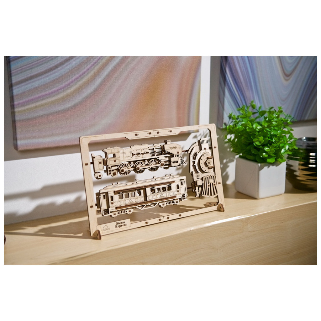 Конструктор Ugears Паротяг 2.5D (6337513) - зображення 7
