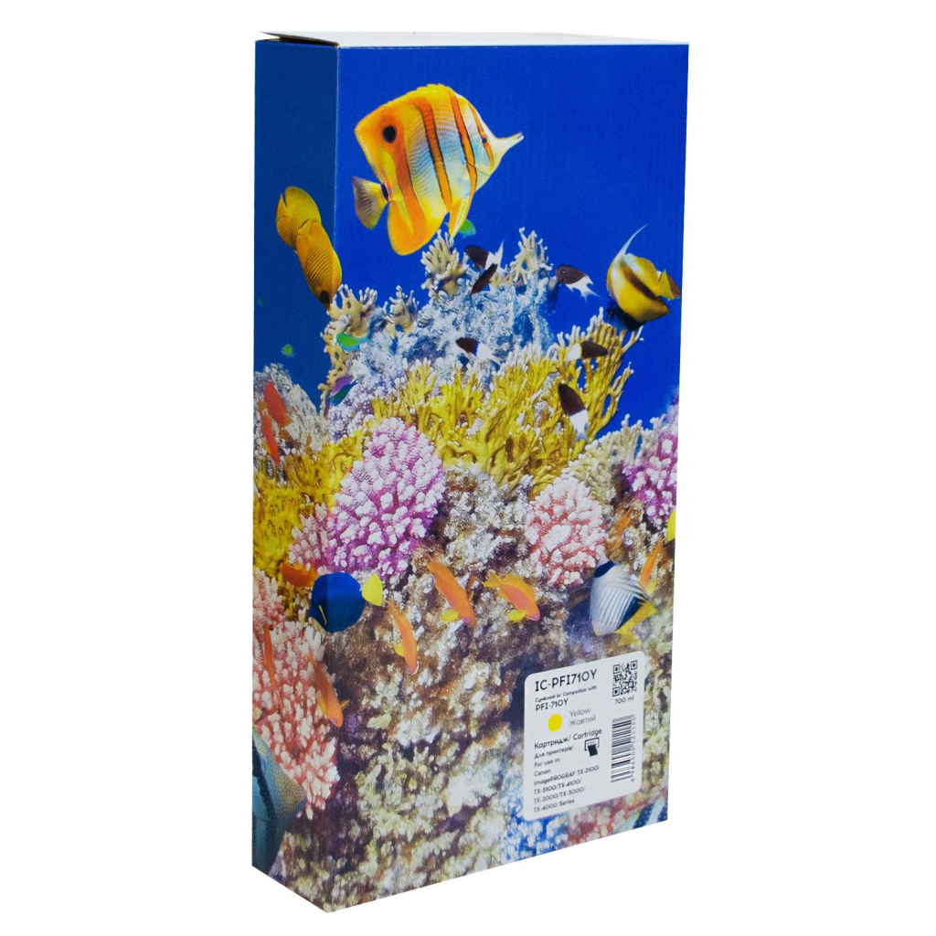 Картридж Barva Canon PFI-710Y 2357C001AA 700мл yellow (IC-PFI710Y) - зображення 1