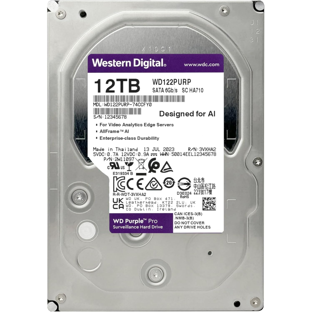 Жорсткий диск 3.5" 12TB WD (WD122PURP) - зображення 3