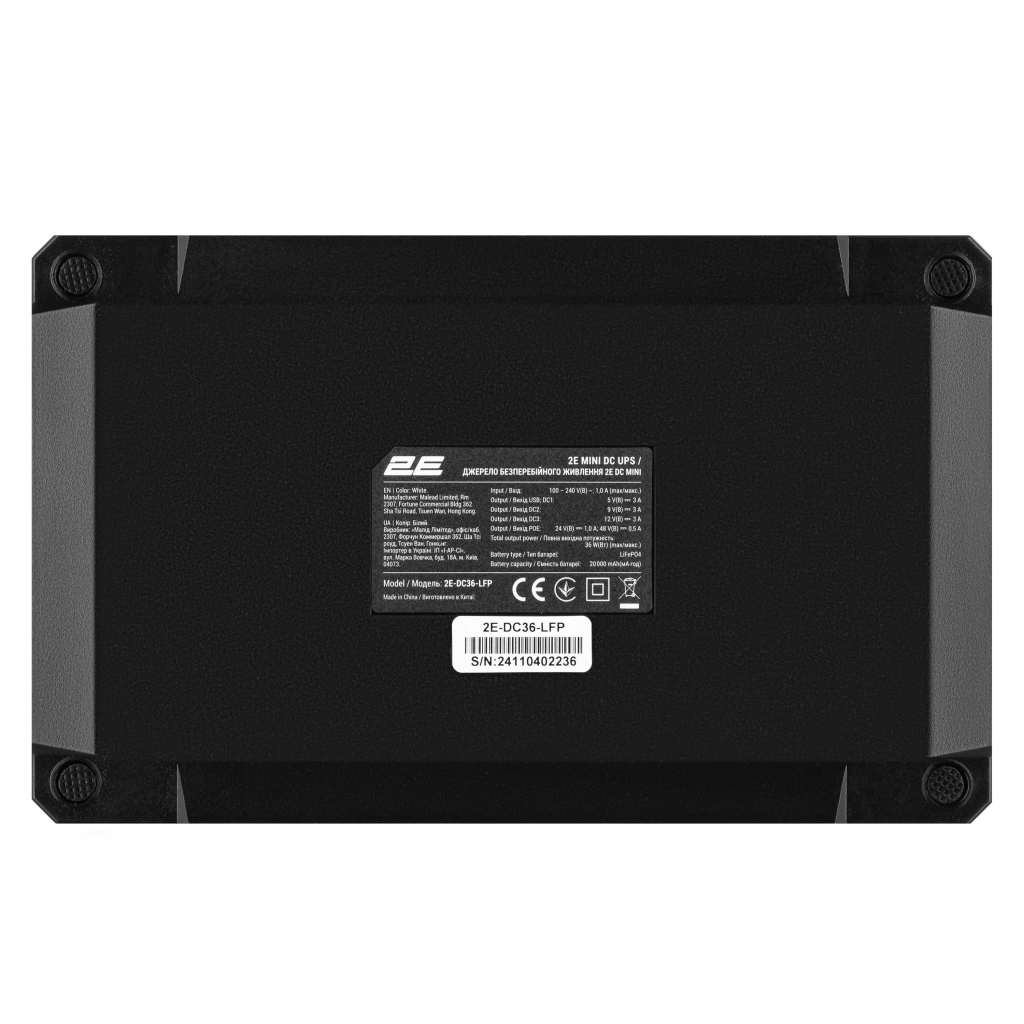 Пристрій безперебійного живлення 2E Mini DC 36Вт, LFP (2E-DC36-LFP) - зображення 3
