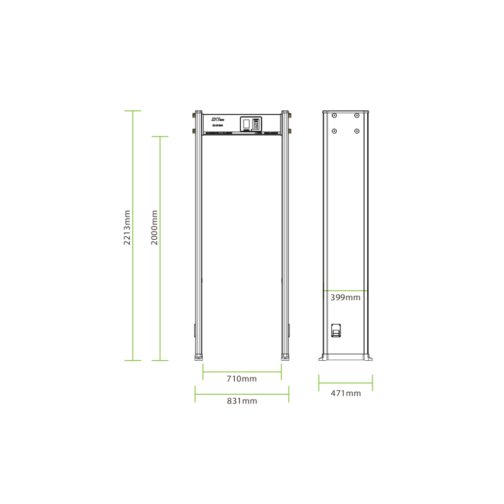 Металошукач ZKTeco ZK-D1065 - зображення 4
