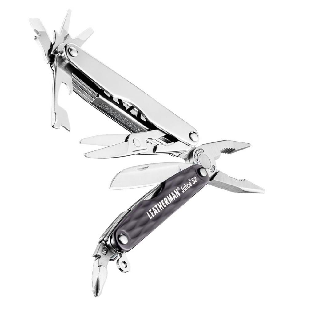 Мультитул Leatherman Juice S2 - GRANITE GRAY, зі шкіряним чохлом, карт. коробка (831944) - зображення 3