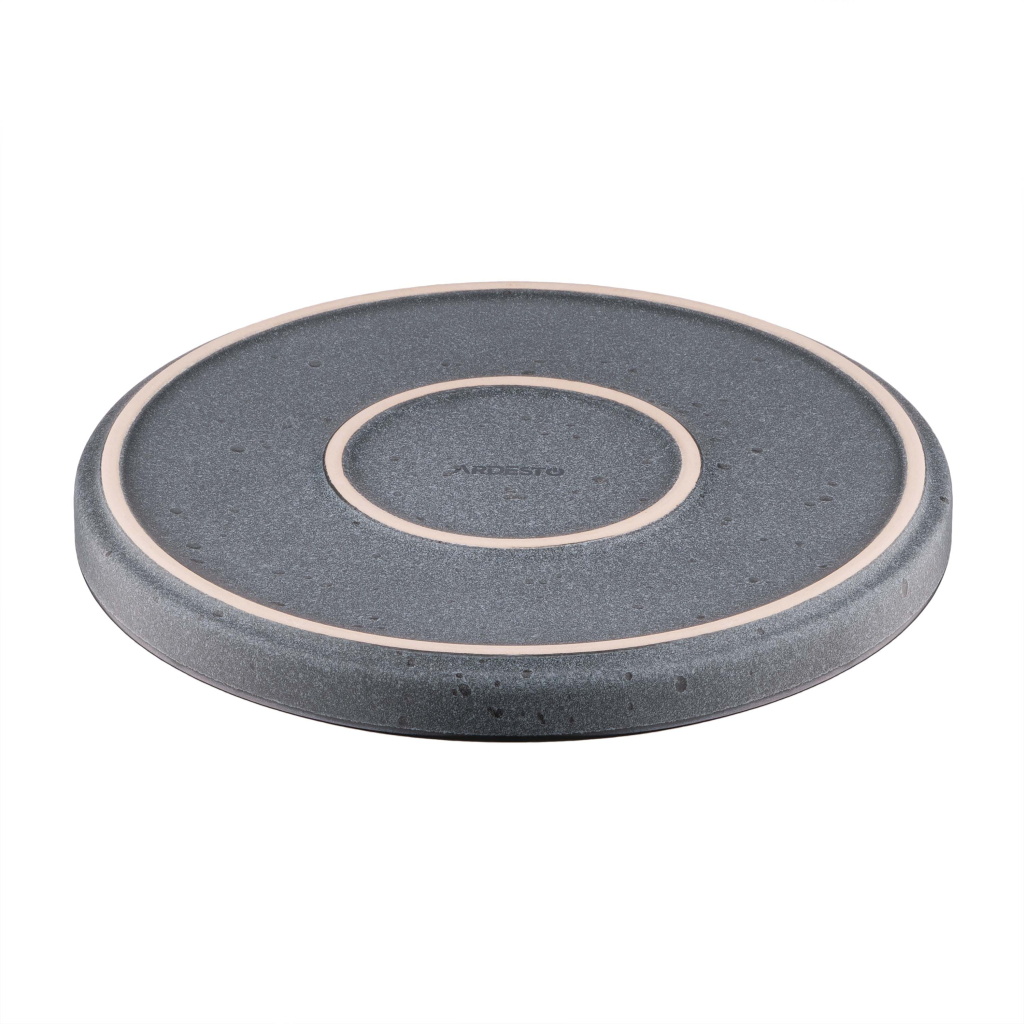 Тарілка Ardesto Fasano, 19.6см, кераміка, сірий темний (AR0319FDG) - зображення 4