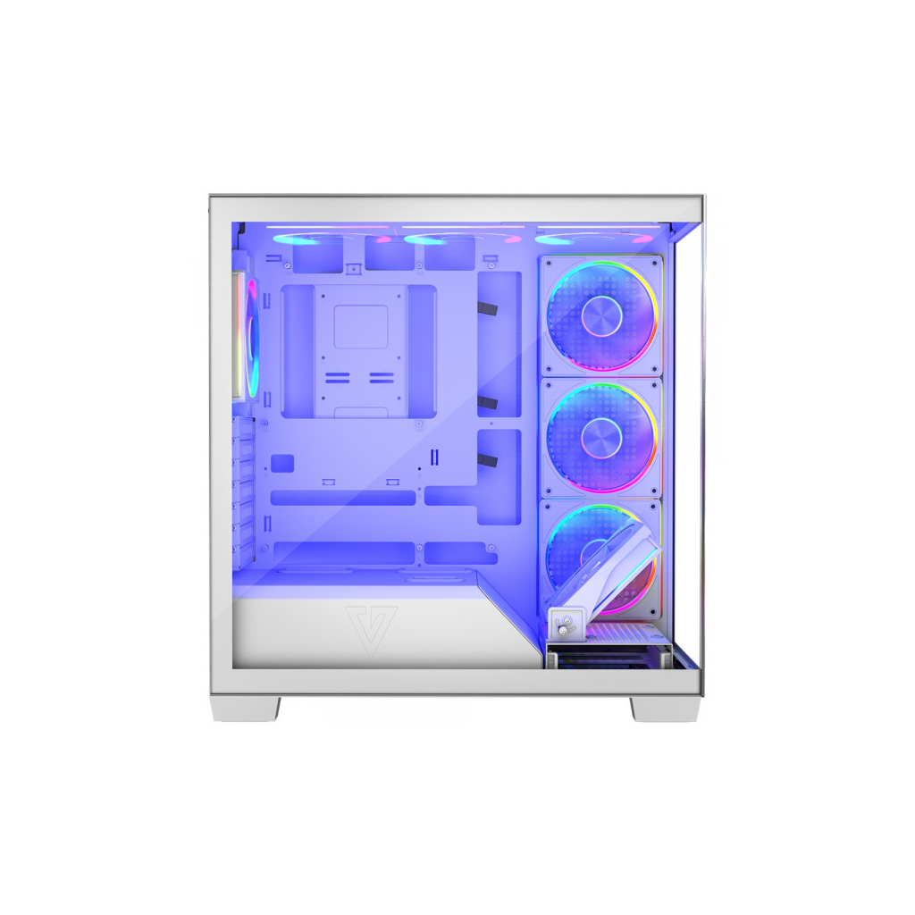 Корпус Modecom VOLCANO STELLAR ARGB MIDI 5x120mm fans WHITE (AT-STELLAR-5F-ARGB-20) - зображення 5