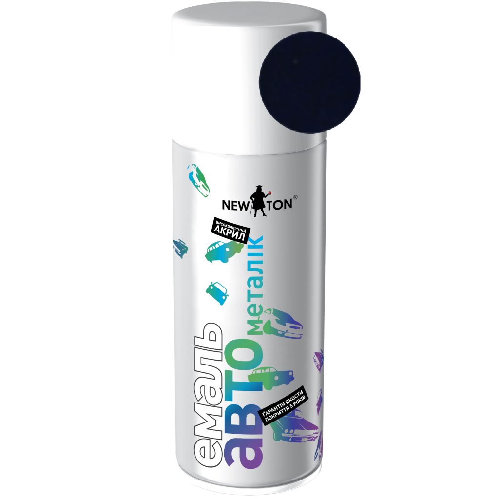Аерозольна фарба для автомобіля New Ton 50343 мет. синій. 400 мл (000000521) - зображення 1