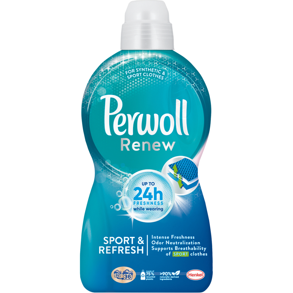 Гель для прання Perwoll Renew Sport & Refresh Догляд та освіжаючий ефект 1.98 л (9000101577921) - зображення 1