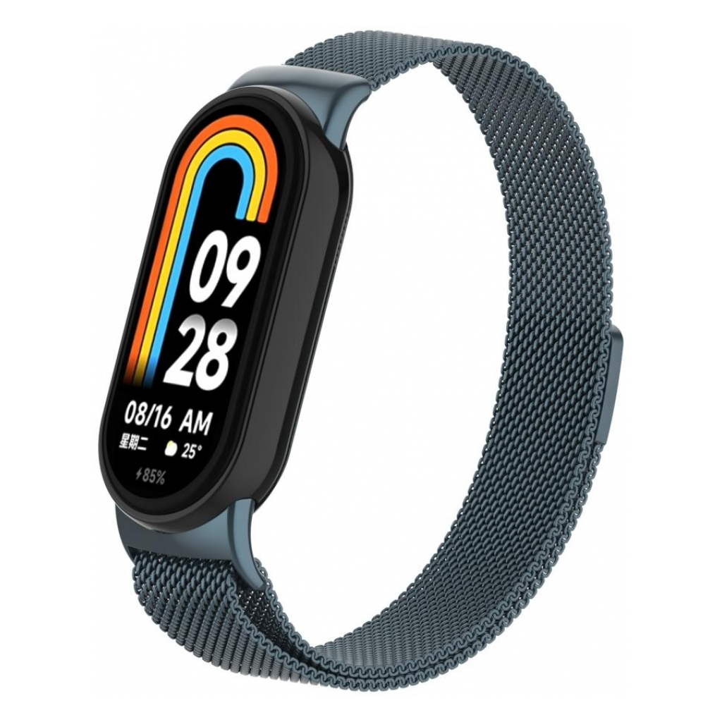 Ремінець до фітнес браслета Armorstandart Milanese Magnetic Band для Xiaomi Mi Band 8 Titanium Grey (ARM69918) - зображення 1