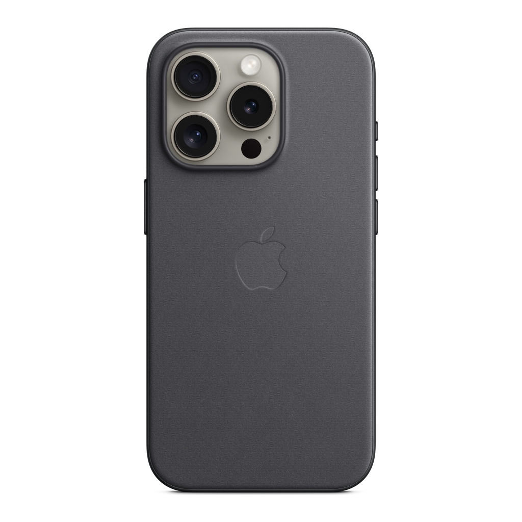 Чохол до мобільного телефона Apple iPhone 15 Pro FineWoven Case with MagSafe Black (MT4H3ZM/A) - изображение 1