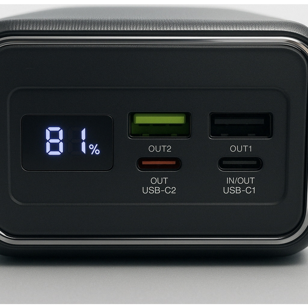 Батарея універсальна GEAR 50000mAh, PD/22.5W, black (SP05) - зображення 3