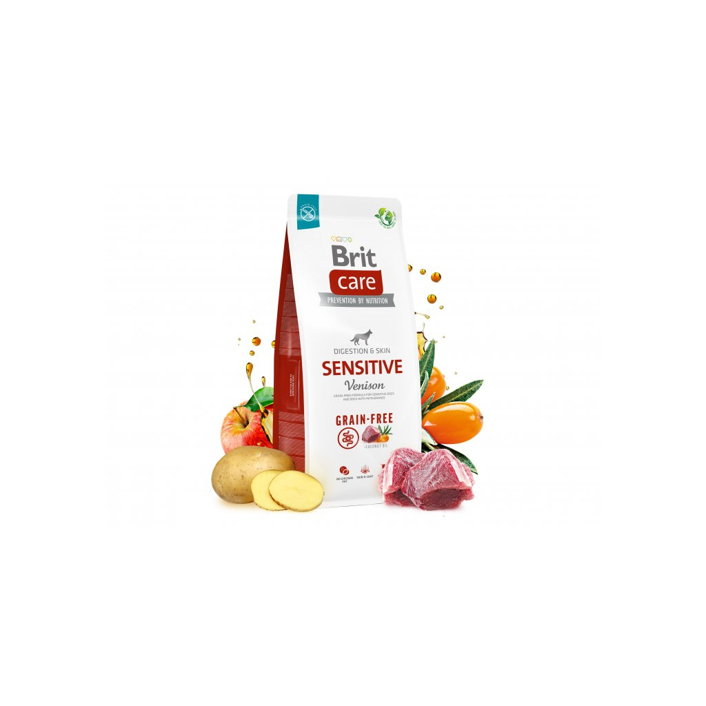 Сухий корм для собак Brit Care Dog Grain-free Sensitive беззерновий з олениною 12 кг (8595602559138) - зображення 2