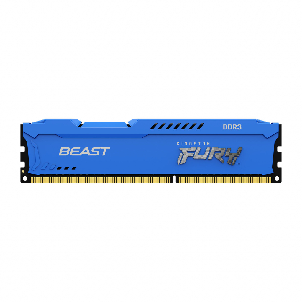 Модуль пам'яті для комп'ютера DDR3 16GB (2x8GB) 1866 MHz Fury Beast Blue Kingston Fury (ex.HyperX) (KF318C10BK2/16) - зображення 3