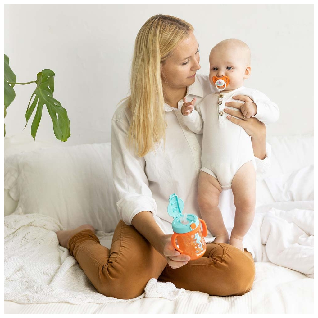 Пустушка Baboo Sea Life силіконова, 6+ міс (помаранчева) (5-028) - зображення 5