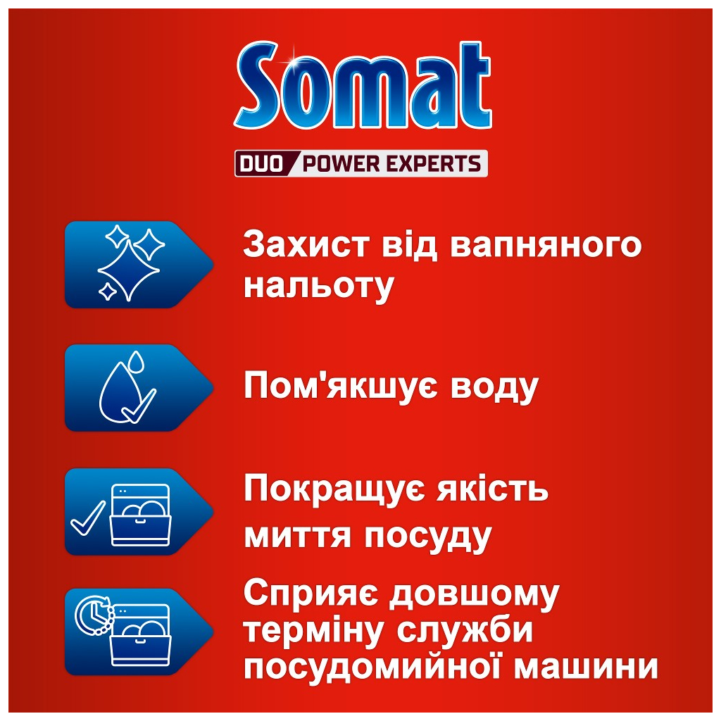 Сіль для посудомийних машин Somat Потрійної дії 1.5 кг (9000100147293) - зображення 2
