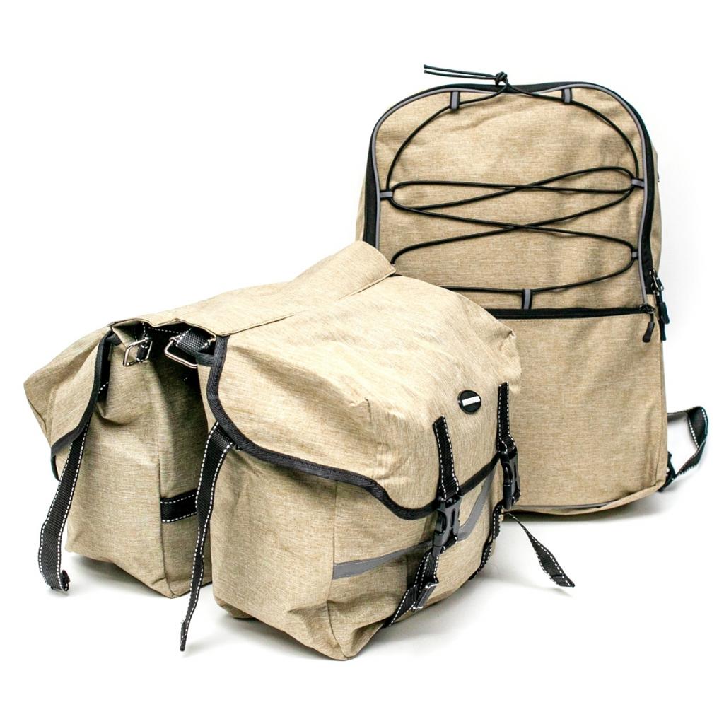 Велосумка на багажник Bravvos 43x29x10 cm "штани" F-091 (BIB-026) - зображення 1