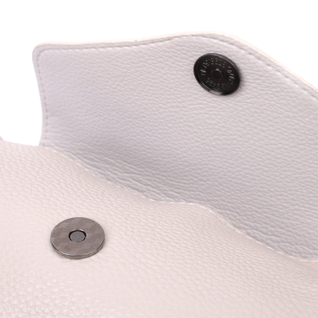 Сумка Vintage Шкіряна жіноча з трикутним клапаном Біла (22255) - зображення 4