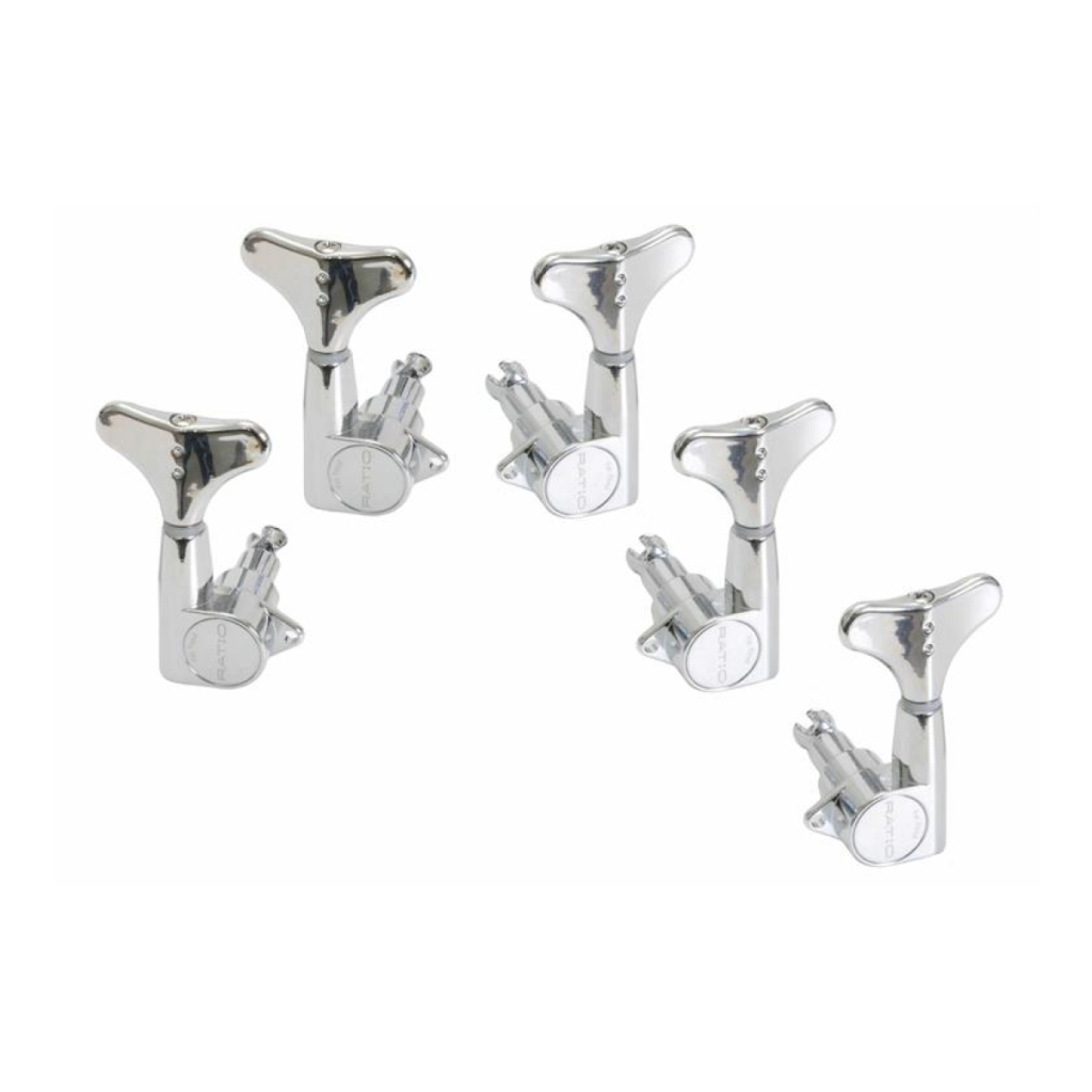 Кілки для гітари Graph Tech PRB-5230-C0 Bass Ratio 2 + 3 Y Key Chrome (235534) - зображення 3