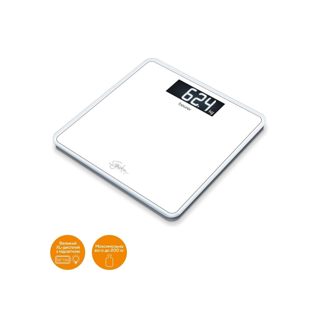 Ваги підлогові Beurer GS_400_LINE_WHITE - зображення 3