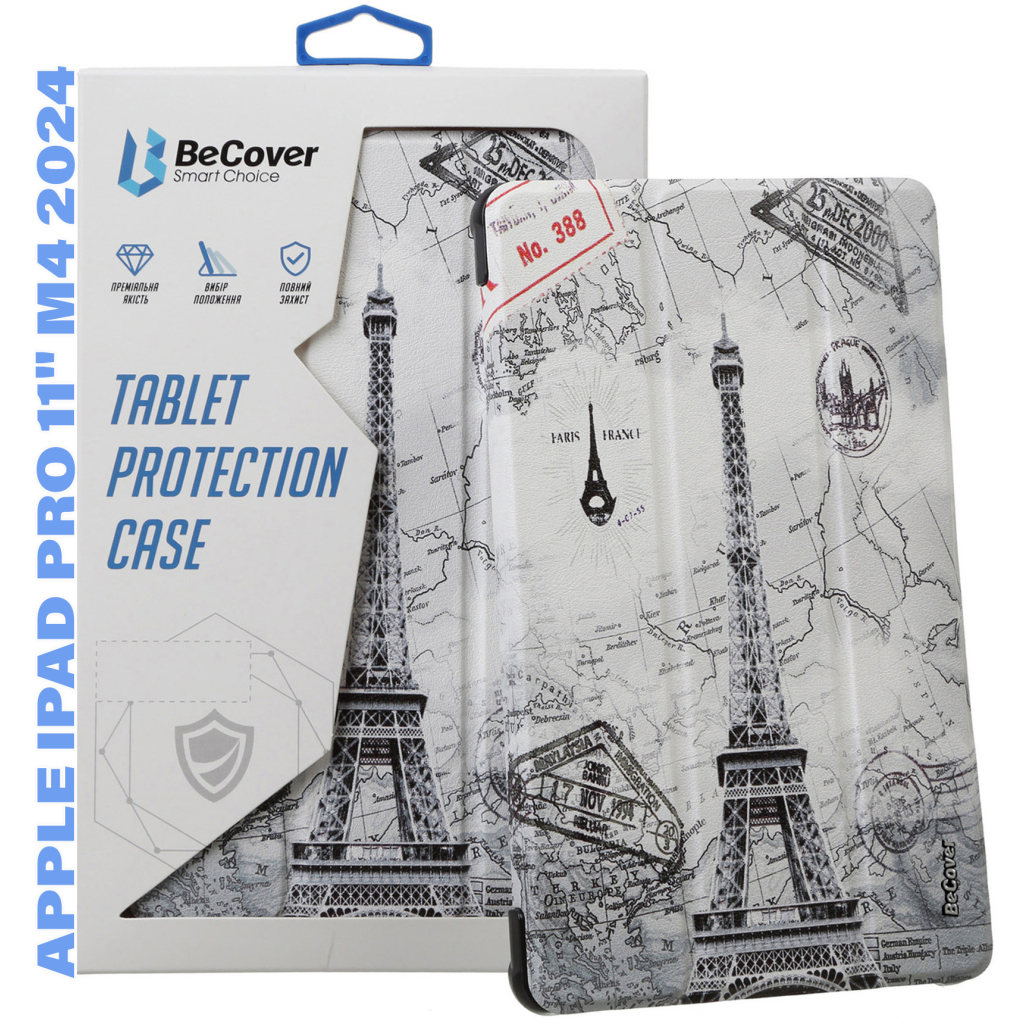 Чохол до планшета BeCover Smart Case Apple iPad Pro 11" M4 2024 Paris (711640) - зображення 1